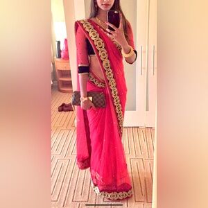 Pre pleated ready to wear saree